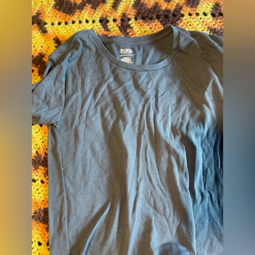 Gray pajama shirt from pink